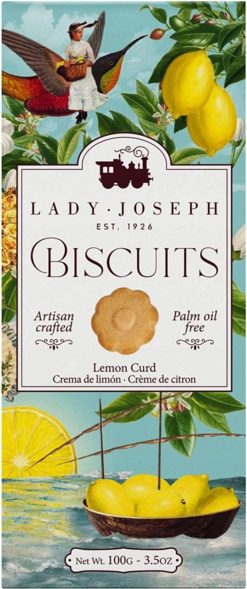 Las galletas biscuits de "Lemon curd" de Lady Joseph son perfectas para acompañar un café o un té. Esta bonita caja contiene 100 gramos de ricas galletitas hechas en La Rioja, aquí puedes más recetas. También tenemos las galletas Christmas con Cacao, las LOVE Edition y las Winter Cookies, todas ellas son deliciosas. NO contienen aceite de palma, ni conservantes artificiales ni aditivos. *Aptas para vegetarianos. *Contiene gluten. En INHALA Cafés y Tés puedes encontrar una selección de galletas ideales para acompañar tus momentos de cafés y infusiones. Estamos en Portalet, 9 de Granollers, Barcelona.