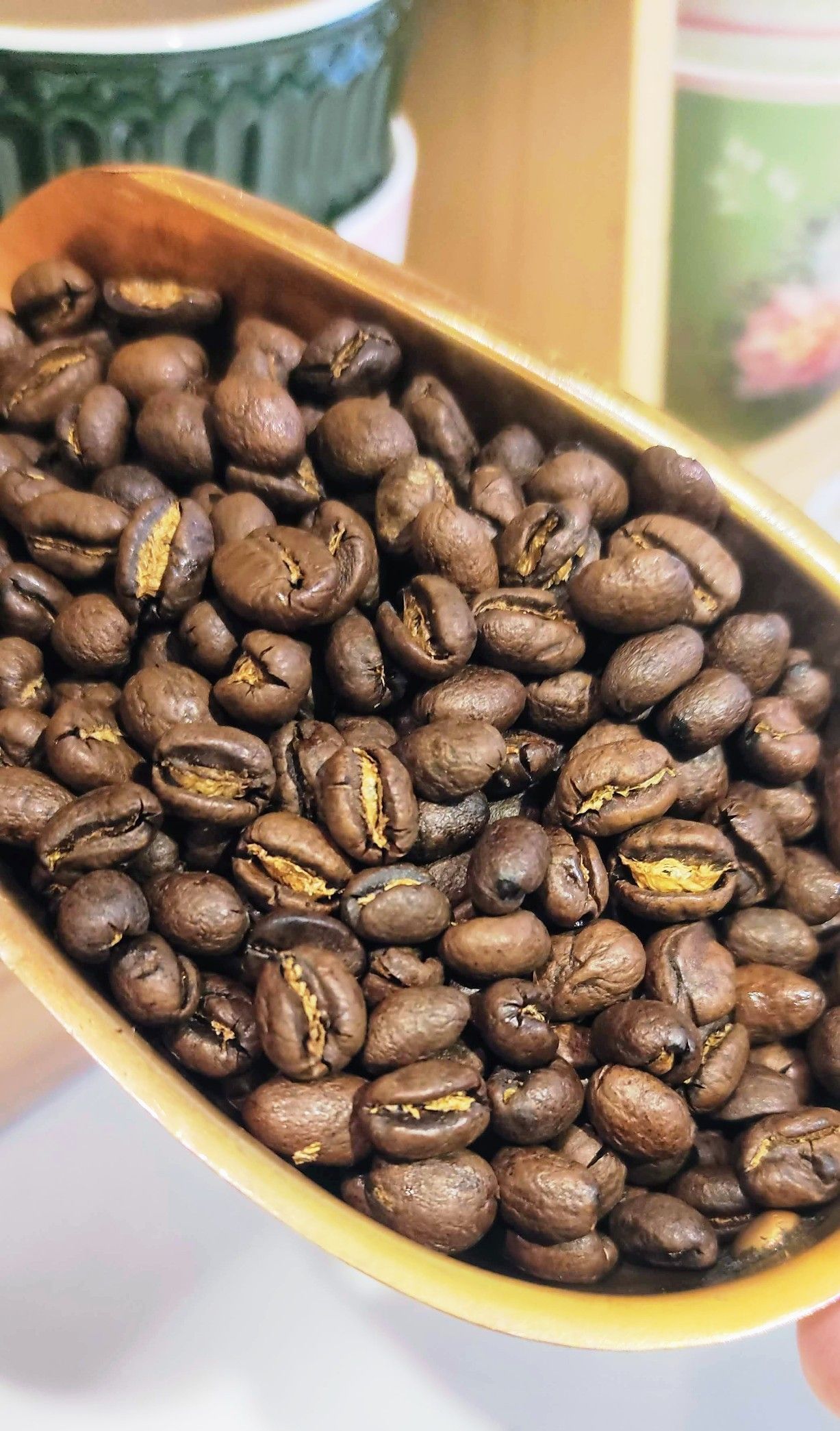 Cafè de TANZANIA Caracolillo "Peaberry" , 250 grams. A INHALA pots trobar una selecció de cafès d’arreu del món, Portalet, 9, Granollers, Barcelona. Cafè de TANZANIA Caracolillo "Peaberry" en paquet de 250 grams. Els grans de cafè ténen un tamany molt petit en forma de cargolí, d’ aquí el seu nom de Caracolillo. Durant molt de temps es considerava com un defecte degut a la seva forma i des de ja fa uns anys està considerat com un dels millors del món. És un cafè Aràbica 100% i torrat natural suau. És un cafè de sabor dolç, amb molt de cos, una acidesa lleugera i molt rodó en boca. Servit en paquets de 250 grams, les nostres bosses són de paper reciclables i biodegradables. El servim en paquets de 250 grams, en gra o mòlt? Quina cafetera tens? A INHALA pots trobar una selecció de cafès d’arreu del món, estem a Granollers, al carrer Portalet, ben a prop de la Porxada.