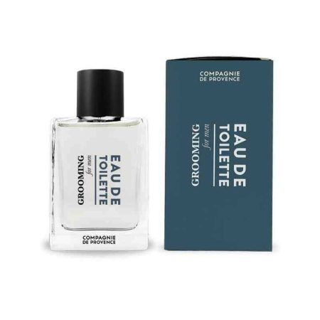 L' Eau de Toilette "GROOMING for MEN" de Compagnie de Provence ve presentada en ampolla de vidre reciclable molt moderna i elegant amb spray vaporitzador. Conté 100 ml. de volum. La veritat és que el seu perfum és ideal per home i per dona. Perfum aromàtic amb notes de fusta, espècies (clau i canyella), cítrics i notes verdes. Aquest perfum conté 5 olis essencials principals: llimona, alfàbrega, bergamota, petit grain i mandarina. A INHALA pots trobar un raconet amb productes pel teu benestar: espelmes, sabons, cremes de mans, eau de toilettes.