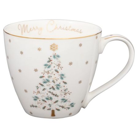 Taza mug porcelana Lucie Xmas White Árbol Navidad de GreenGate